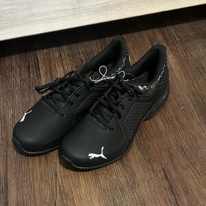 Puma Men's Black and White Athletic Shoes